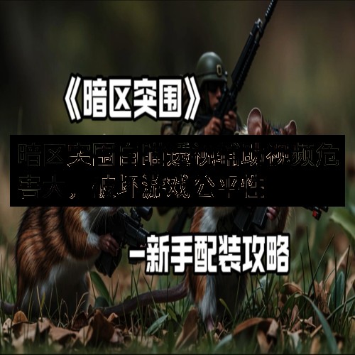 暗区突围自瞄透视辅助视频危害大，破坏游戏公平性